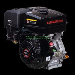 Loncin motor 15 hp horisontell axel 25 mm.